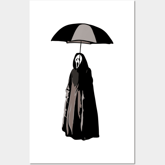 Umbrella Ghosty Wall Art by notastranger